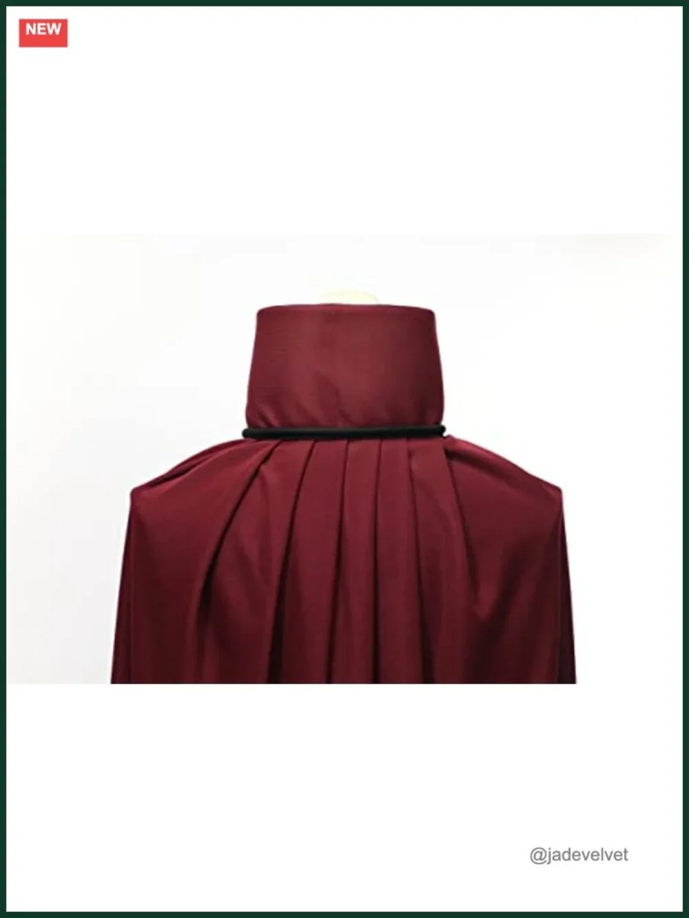 Reversible Velvet Hooded Vampire Cape Halloween Cosplay Costume